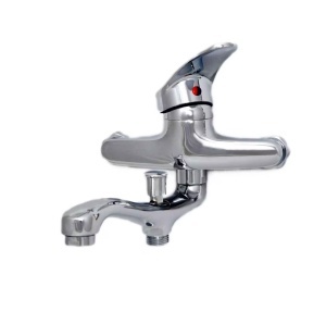 Baterie Cada Crom Lucios - Set Complet cu Pipa Pivotanta de 25cm, Para, Furtun si Excentrice Incluse - Img 3