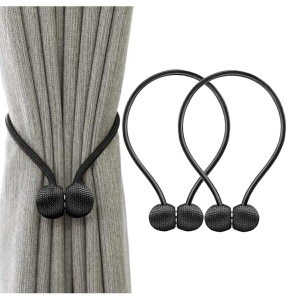 Bratara magnetica de prindere perdele/draperii, model BLACK BALLS - Img 1