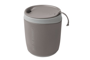 Cana 473 ml cu capac Sea To summit Delta InsulMug, leak proof, gri - Img 1