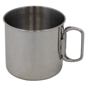Cana inox 450 ml, cu maner pliabil - Img 1