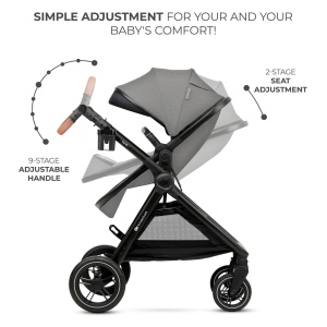 CARUCIOR KINDERKRAFT ESME, 3 IN 1, MOONLIGHT GREY - Img 4