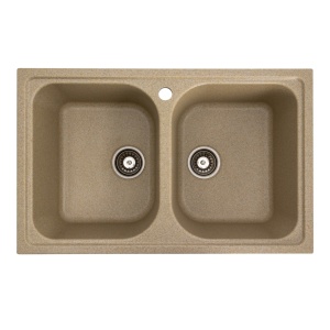 Chiuveta de bucatarie Elefant Premium Equatoria, Nisip bej , 785x490 mm - Img 1