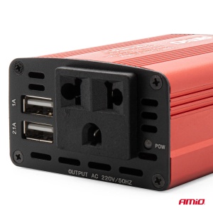 Convertor de tensiune 12V -> 230V, 150W/300W, 2 x USB 5V - Img 2