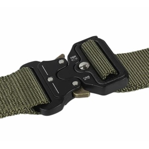 Curea Tactica pentru pantaloni, culoare Camuflaj cu catarama Neagra - Img 2