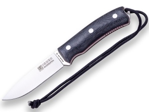Cutit Joker Bushcrafter cu teaca piele, lama otel inox 10.5 cm, maner micarta - Img 2