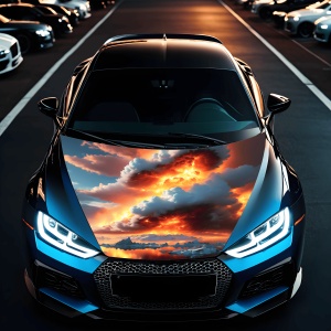 Folie Capota Auto "Hood Art" rezistenta la exterior, marime M (165 x 120cm) - Cod: AVX-CAPOTA-024M - Img 1