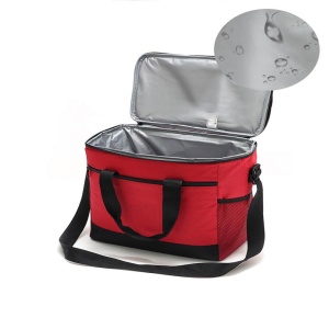 Geanta termoizolanta pentru picnic sau plaja, capacitate 16l, culoare Rosie - Img 3