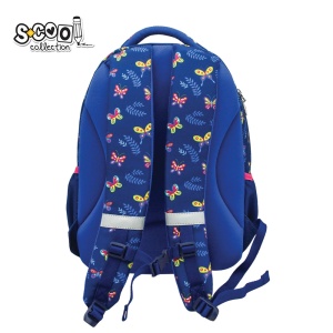 Ghiozdan ergonomic, compartiment laptop, BUTTERFLY, 42x31x16 cm - S-COOL - Img 2