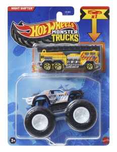 HOT WHEELS MONSTER TRUCK SI MASINUTA METALICA NIGHT SHIFTER - Img 1