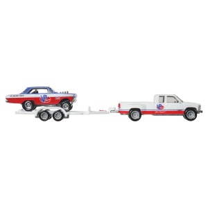 HOT WHEELS TRANSPORTATOR CHEVY SILVERADO 3500 88 CU MASINUTA CHEVY NOVA 63 SCARA 1:64 - Img 4