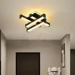 Lustra LED CADE 54W, 4 Elemente, Liniara, lumina Rece/Calda/Neutra, Negru - Img 2
