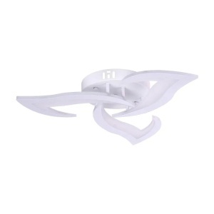 Lustra LED cu telecomanda LOTUS 34W, 3 Petale, lumina Rece/Calda/Neutra, Dimabila, Alb - Img 2