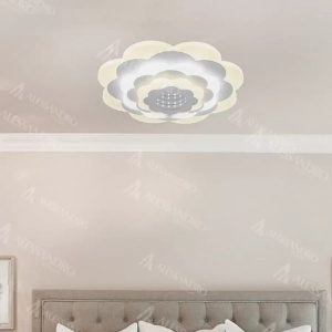 Lustra LED NEXA 3D, 36W, Diametru 24cm, lumina Rece/Calda/Neutra, Alb - Img 1