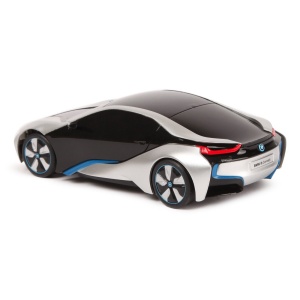 MASINA CU TELECOMANDA BMW I8 ARGINTIE SCARA 1 LA 24 - Img 4