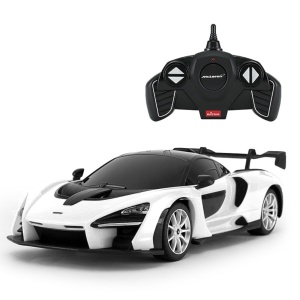MASINA CU TELECOMANDA MCLAREN SENNA ALB CU SCARA 1 LA 18 - Img 1