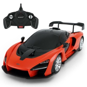 MASINA CU TELECOMANDA McLAREN SENNA PORTOCALIU CU SCARA 1 LA 18 - Img 1