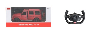 MASINA CU TELECOMANDA MERCEDES-BENZ G63 ROSU SCARA 1 LA 14 - Img 1