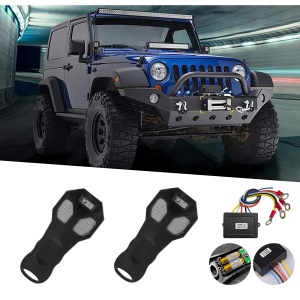 Modul cu 2 telecomenzi Wireless pentru actionare Troliu, destinatie Off-Road, ATV, SSV, QUAD (AVX-T100123-8) - Img 1
