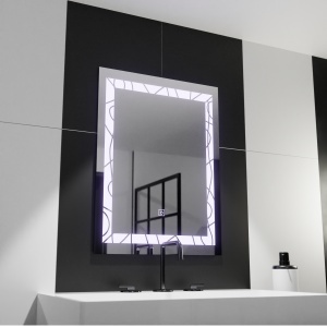 Oglinda LED Rectangulara, 60x80cm, Deco Frame Basic Touch - Img 1