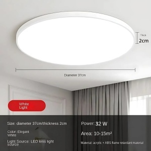 Plafoniera LED SOLIS 37cm 32W Lumina Neutra Alb - Img 3