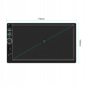 Player Video Auto, dimensiune 2DIN, TouchScreen de 7 inch, 4 x 50W, model WDS-30 cu Bluetooth, Handsfree, Radio, MP3, WMA, MP4, AUX, Card, Telecomanda, Functie Camera Marsarier - Img 4