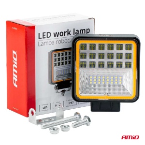 Proiector LED pentru Off-Road, ATV, SSV, cu functie de semnalizare, culoare 6500K, 3360 lm, tensiune 9 - 36V, dimensiuni 110 x 110 mm - Img 11