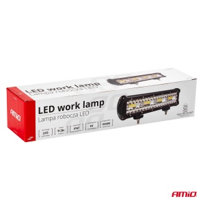Proiector LED pentru Off-Road, ATV, SSV, culoare 6500K, 6400 lm, tensiune 9 - 36V, dimensiuni 300 x 74 mm - Img 11