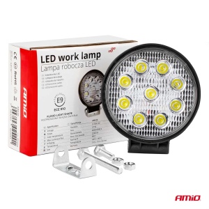 Proiector LED pentru Off-Road, ATV, SSV, culoare 6500K, LED FLOOD, 27W, tensiune 9 - 36V, diametru Ø110 mm - Img 10