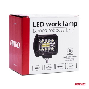Proiector LED pentru Off-Road, ATV, SSV, putere 60W, culoare 6500K, tensiune 9-36V, dimensiuni 95 x 74 x 55 mm - Img 4