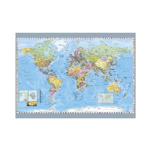 Puzzle 1000 piese, Harta politica a lumii - DINO TOYS - Img 2