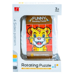 Puzzle educativ, cu 4 fete, Animale - Img 2