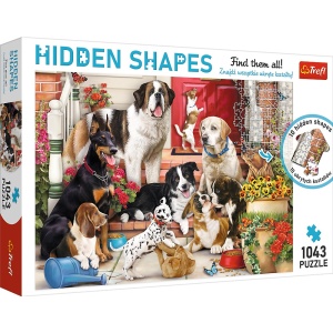 PUZZLE TREFL 1000 FORME ASCUNSE CATELUSII DRAGUTI - Img 1