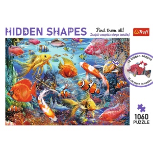PUZZLE TREFL 1000 FORME ASCUNSE VIATA SUBACVATICA - Img 3