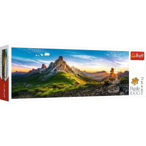 PUZZLE TREFL 1000 PANORAMA MUNTII DOLOMITI - Img 1