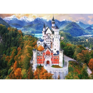 PUZZLE TREFL 1000 PREMIUM PLUS PHOTO ODYSSEY CASTELUL NEUSCHWANSTEIN GERMANIA - Img 2