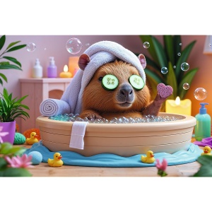 PUZZLE TREFL 160 CAPIBARA LA SPA - Img 2