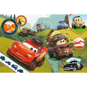 PUZZLE TREFL 24 MAXI CARS MASINUTELE FERICITE - Img 2