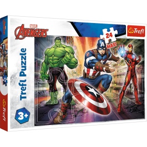 PUZZLE TREFL 24 MAXI EROI AVENGERS - Img 1