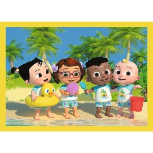 PUZZLE TREFL 4IN1 COCOMELON PREZENTAREA FAMILIEI - Img 4