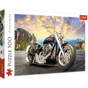 PUZZLE TREFL 500 MOTOCICLETA NEAGRA - Img 1