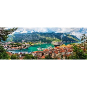 PUZZLE TREFL 500 PANORAMA ORASUL KOTOR MUNTENEGRU - Img 2
