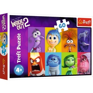 PUZZLE TREFL 60 DISNEY INSIDE OUT 2 EMOTIILE COPIILOR - Img 1