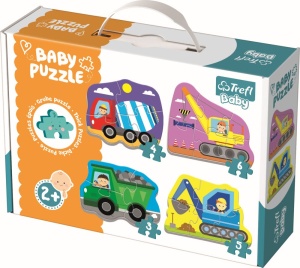 PUZZLE TREFL BABY CLASIC UTILAJE LA TREABA 18 PIESE - Img 1
