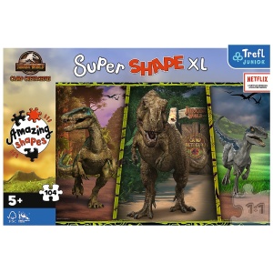 PUZZLE TREFL PRIMO SUPER SHAPE XXL 104 JURASSIC WORLD - Img 3