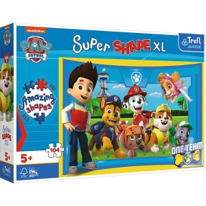 PUZZLE TREFL PRIMO SUPER SHAPE XXL 104 PATRULA CATELUSILOR - Img 1