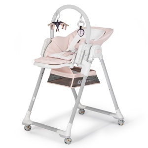 SCAUN DE MASA KINDERKRAFT LASTREE, 2 IN 1, TRANSFORMABIL, PINK - Img 1