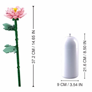 Set de Constructie Flowers, 224 piese, Bujor - Sluban - Img 2