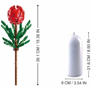 Set de Constructie Flowers, 251 piese, Tibouchina Urvilleana - Sluban - Img 2