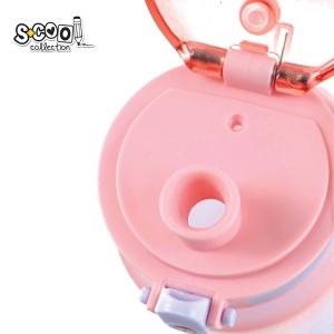 Sticla apa 700 ml, MOTIVATIONALA, PLASTIC, LIGHT PINK GRADIENT, 25.10x6.9CM- S-COOL - Img 2