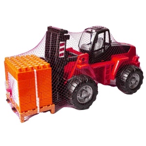 Stivuitor+palet cuburi - PowerTruck, 48x22x23 cm, Wader - Img 2